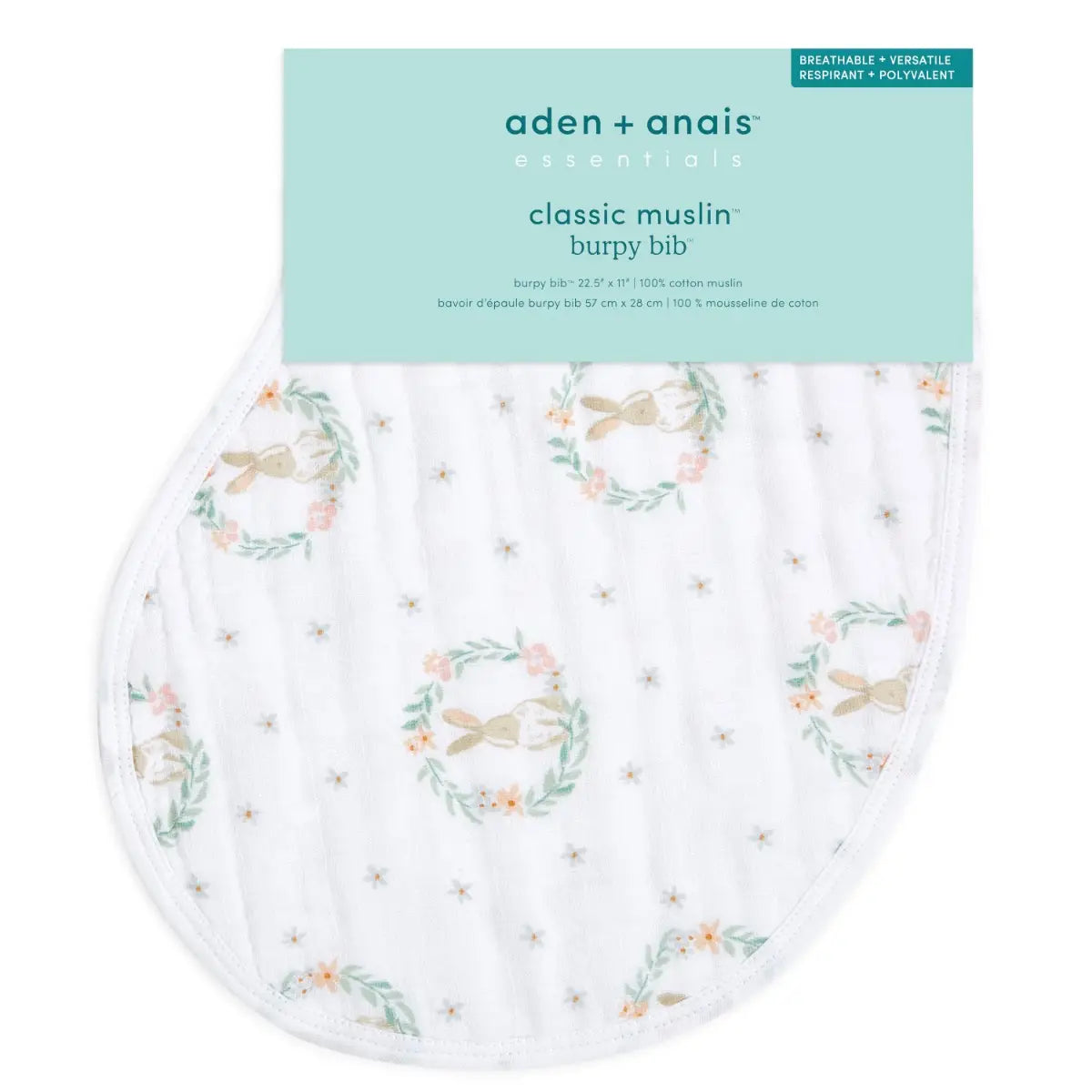 aden anais Blushing Bunnies burpy bib