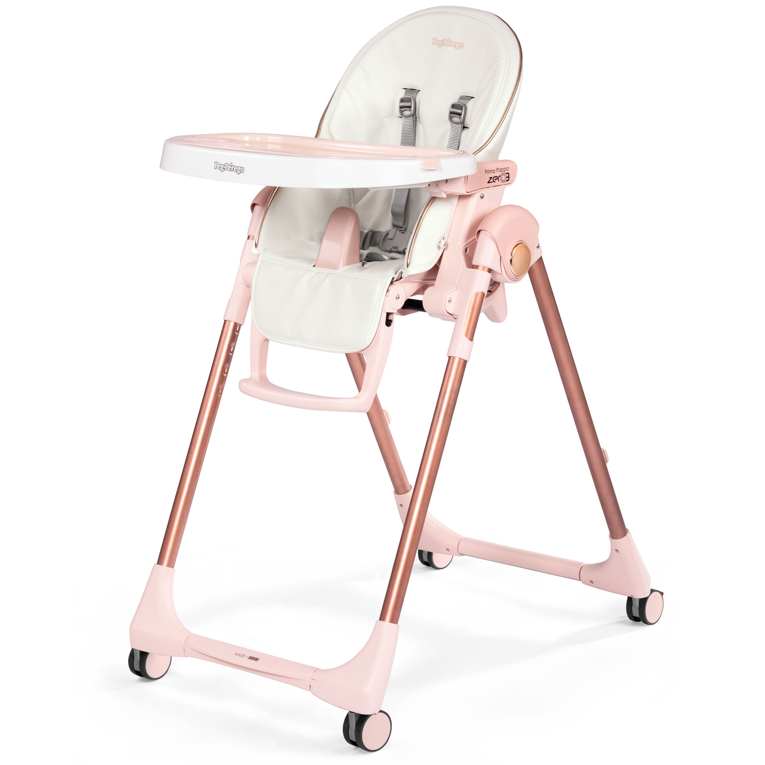 Peg Perego Prima Pappa Zero 3 - Highchair Mon Amour (Beige & Pink) – Babies  R Us