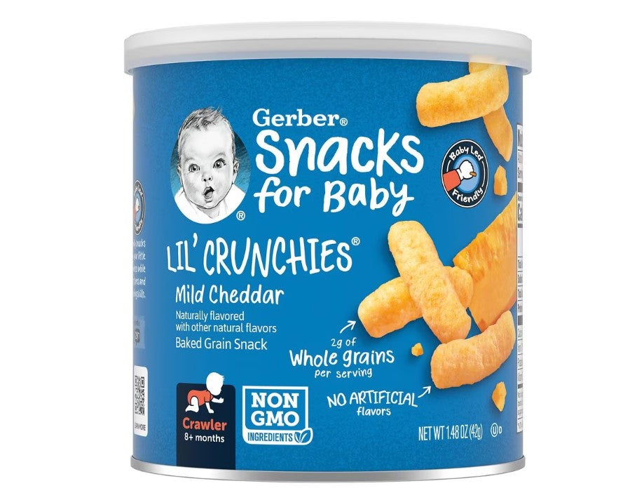 Gerber Lil' Crunchies Baked Corn Snack Cheddar1.48oz