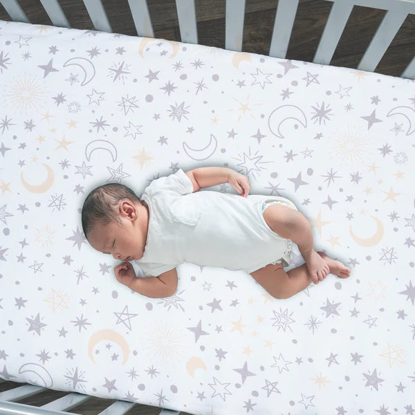 Lambs & Ivy Goodnight Moon Cotton Fitted Crib Sheet