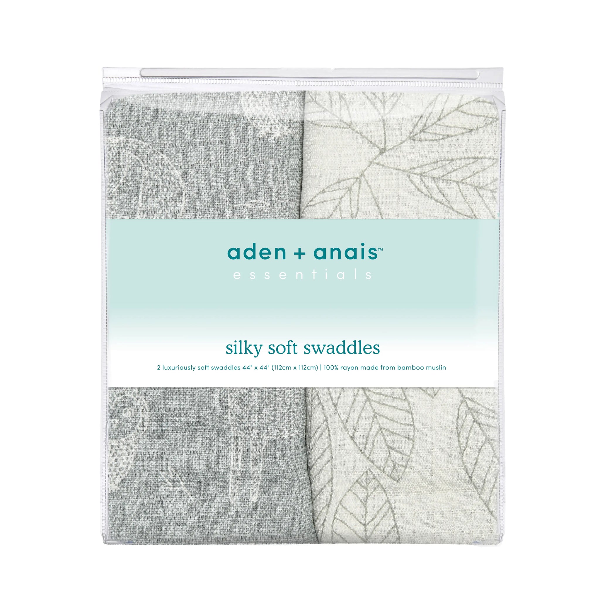 aden + anais Woodsy 2pk silky soft swaddles