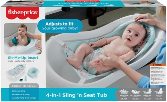 Fisher-Price 4-in-1 Sling 'n Seat Baby Bath Tub