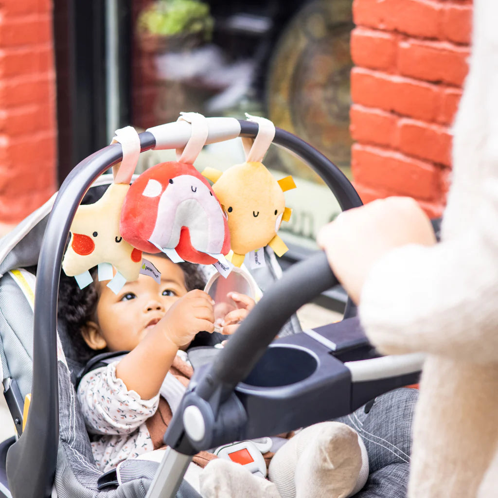 Pearhead Stroller Toy Set of 3 Rainbow Babies
