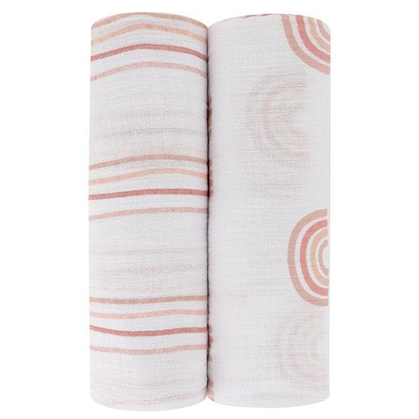 Ely's & Co. Two Pack Muslin Swaddles