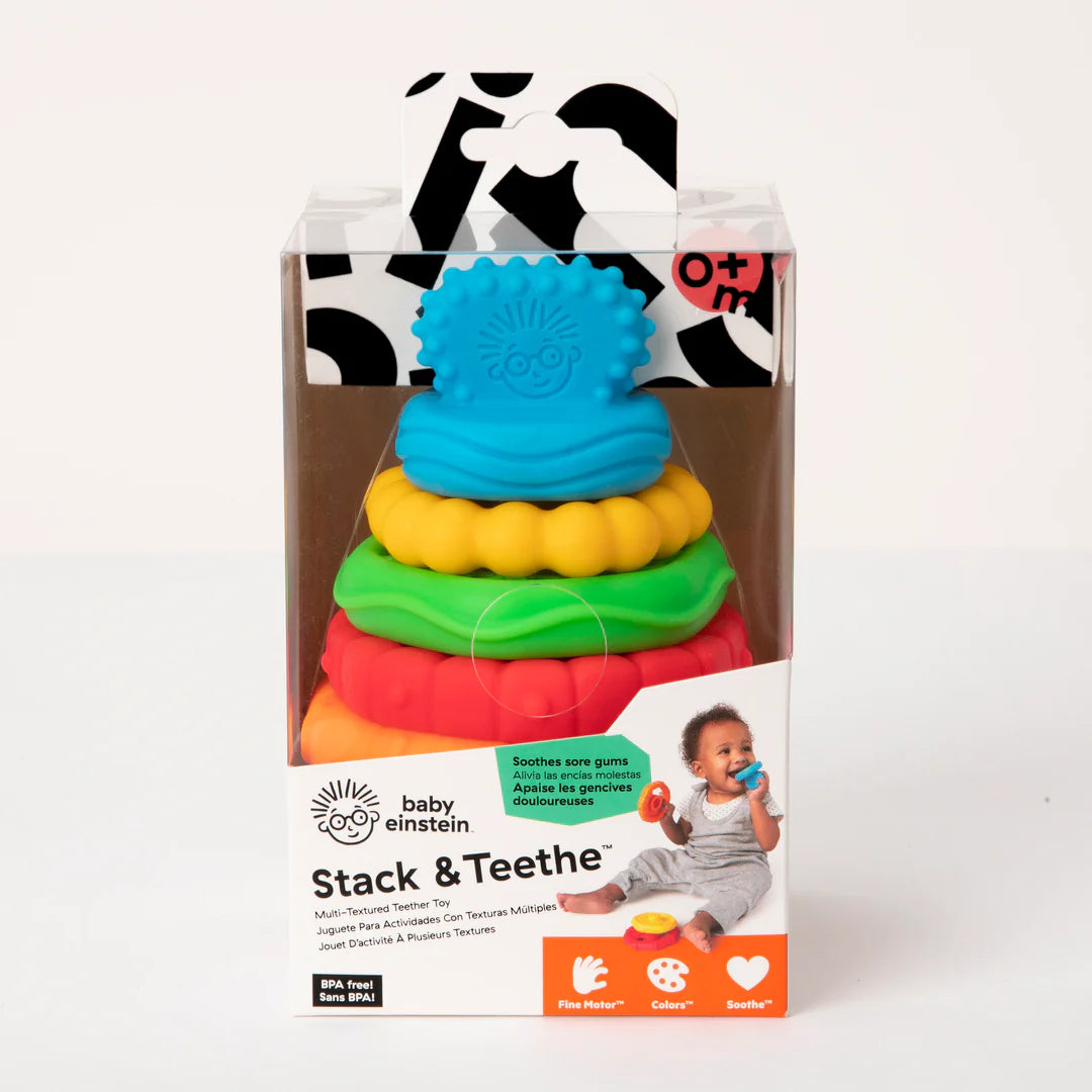 Baby Einstein Stack & Teethe™ Multi-Textured Teether Toy