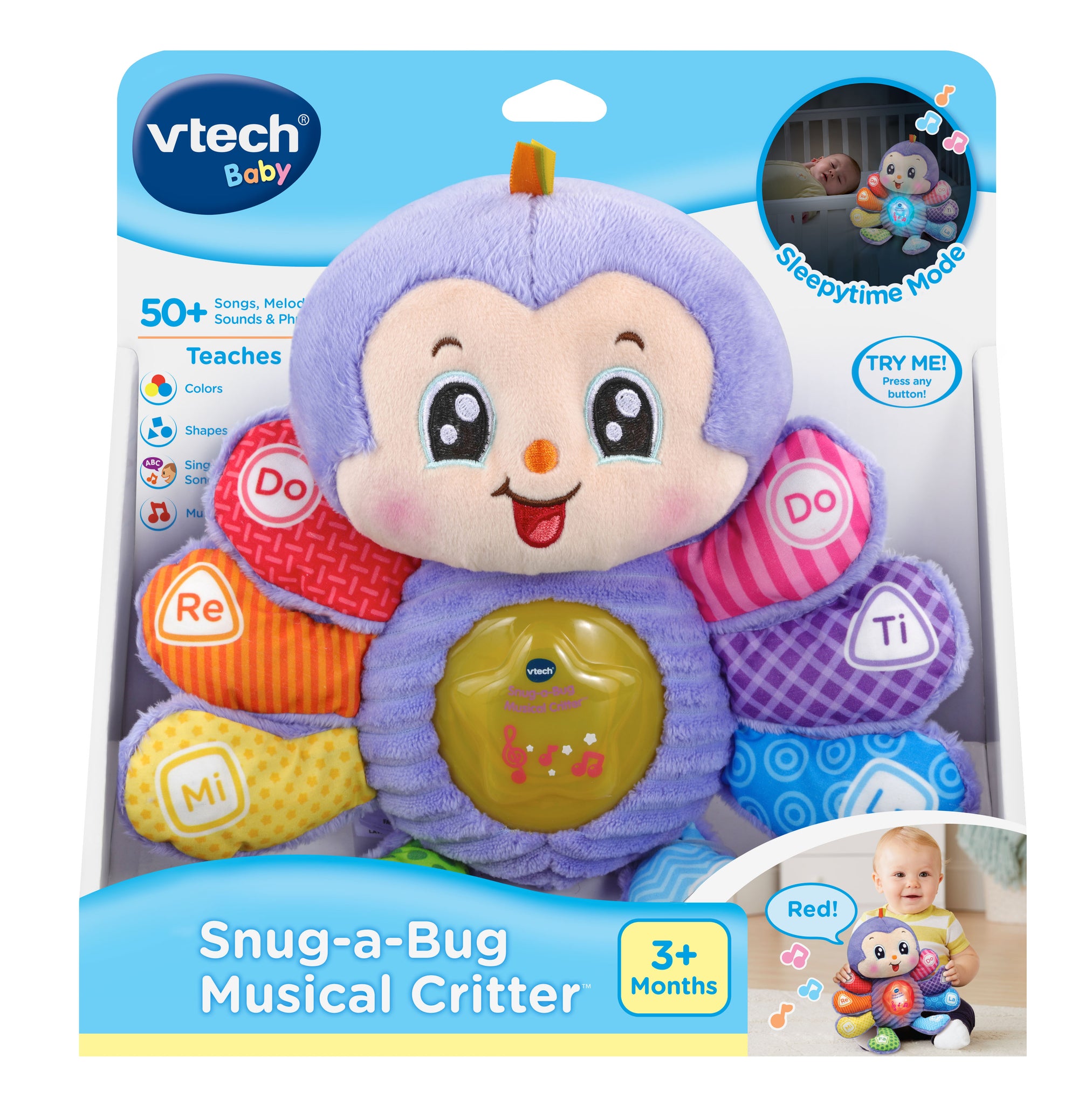 Vtech VTech Baby® Snug-a-Bug Musical Critter™ - Purple