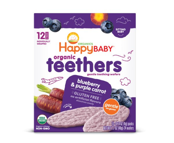 Happy Baby Blueberry & Purple Carrot Teethers