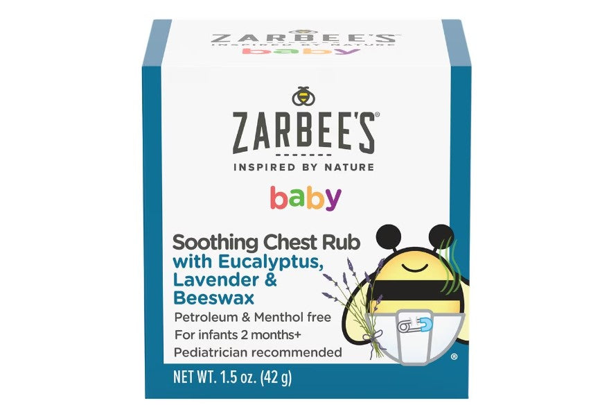 Zarbee's Baby Soothing Chest Rub, Eucalyptus & Lavender Fragrance-Free1.5OZ