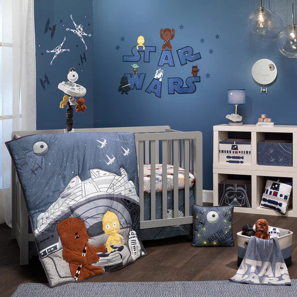 Lambs & Ivy Star Wars Millennium Falcon Musical Baby Crib Mobile