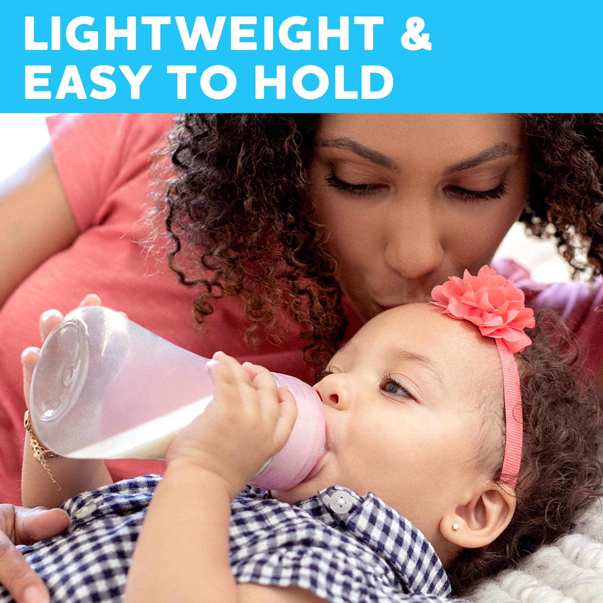 Chicco Duo 9oz. Hybrid Baby Bottle with Invinci-Glass Inside/Plastic Outside 2-Pack