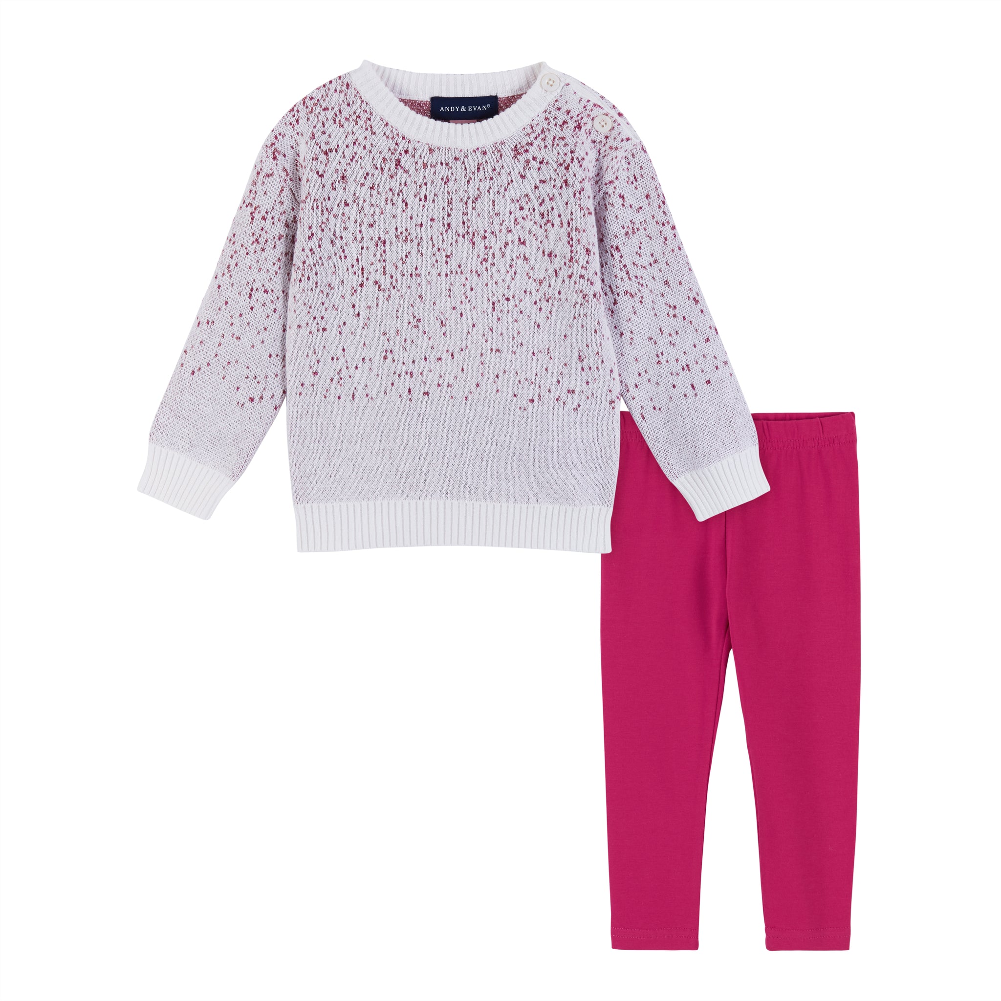 Andy & Evan Girls Ombre Sweater Set