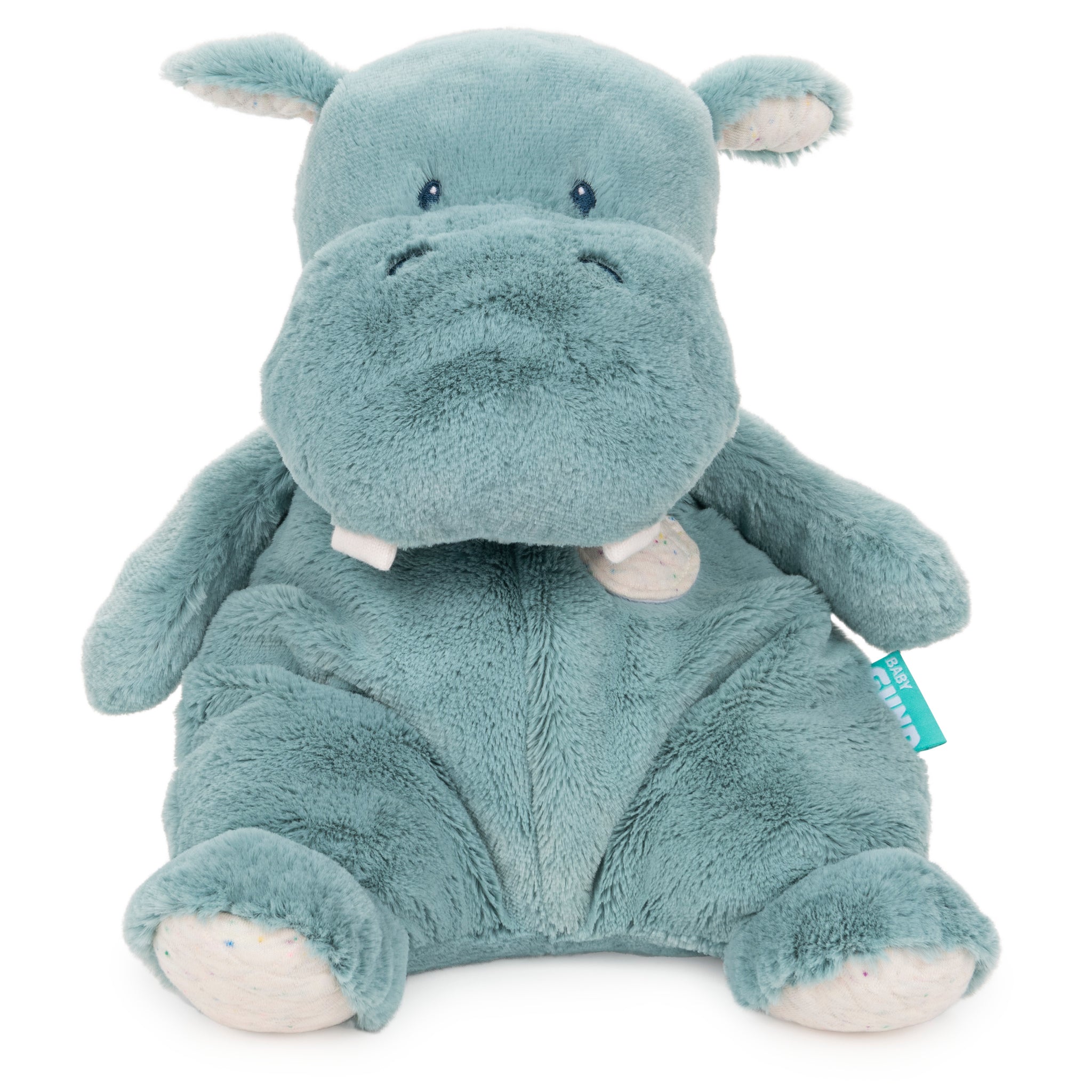 Baby Gund Oh So Snuggly Hippo Large Plush, 12.5”