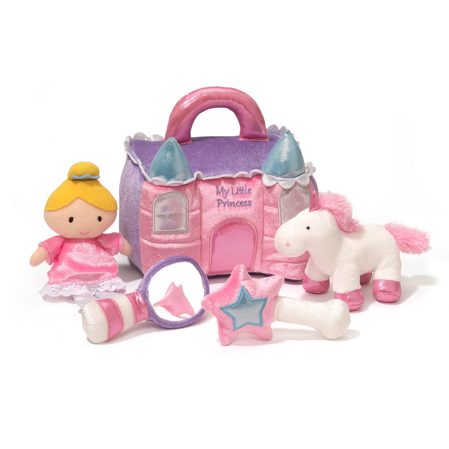 Baby Gund Play Soft Collection, Princess Castle 5-Piece Plush Playset