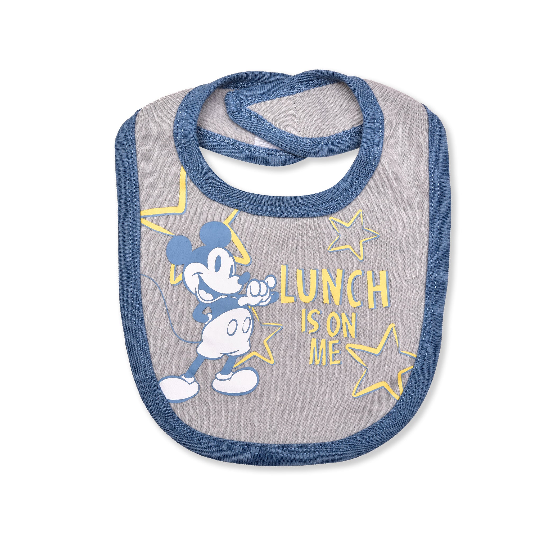 Disney Baby 6PC Mickey Mouse Lunch Is On Me Bib & Hat Set