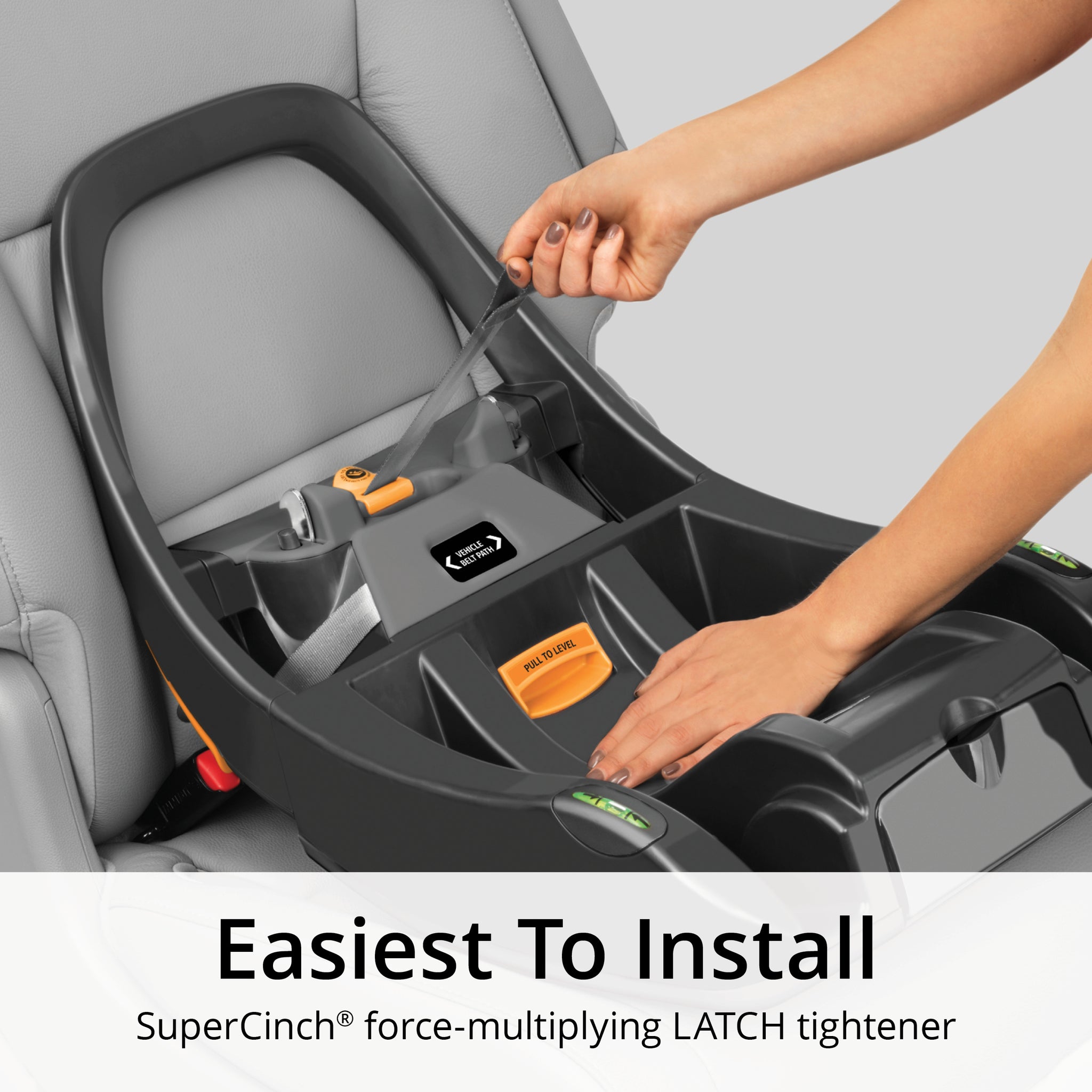 Installing chicco deals car seat base