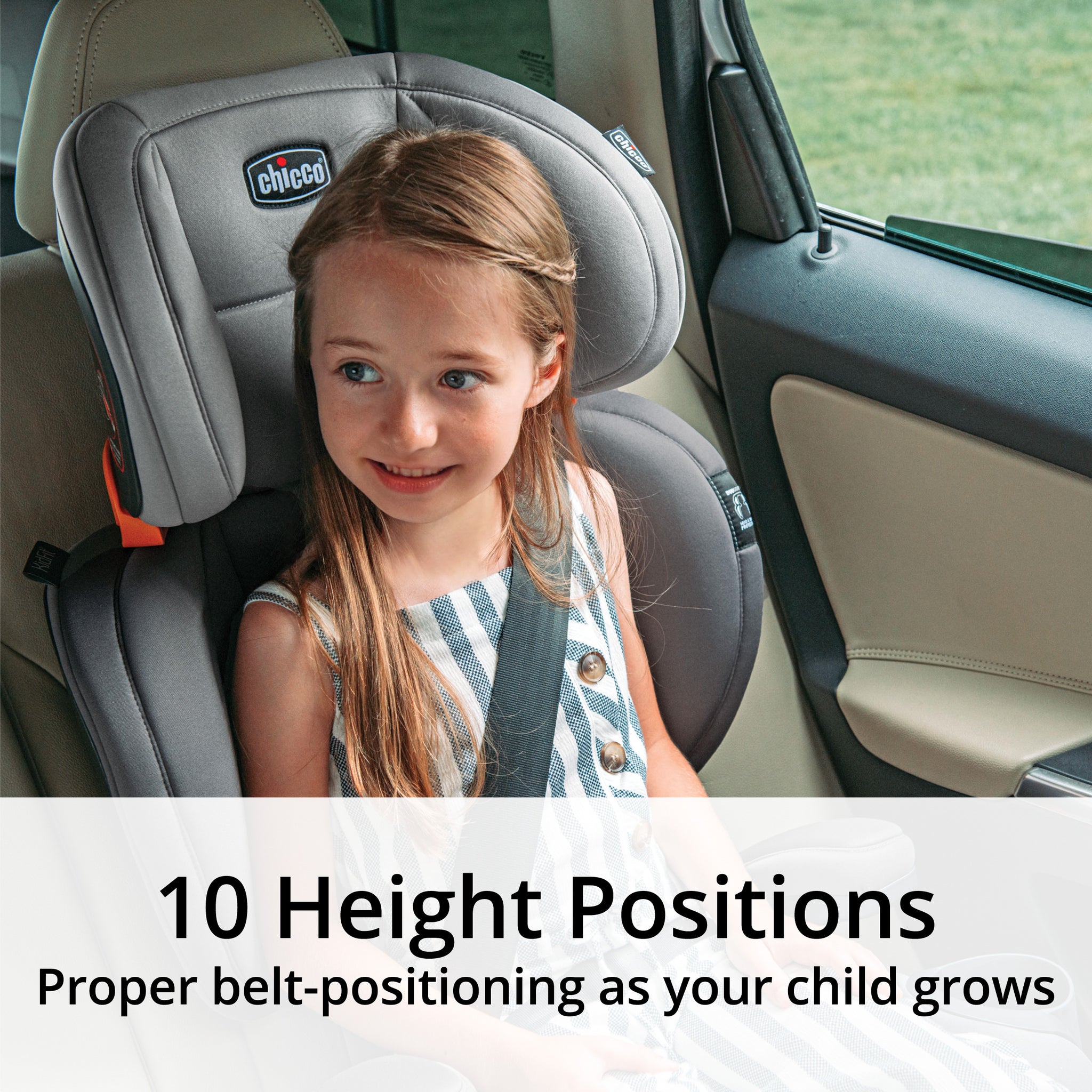 Chicco KidFit ClearTex Plus 2 in 1 Belt Positioning Booster Car