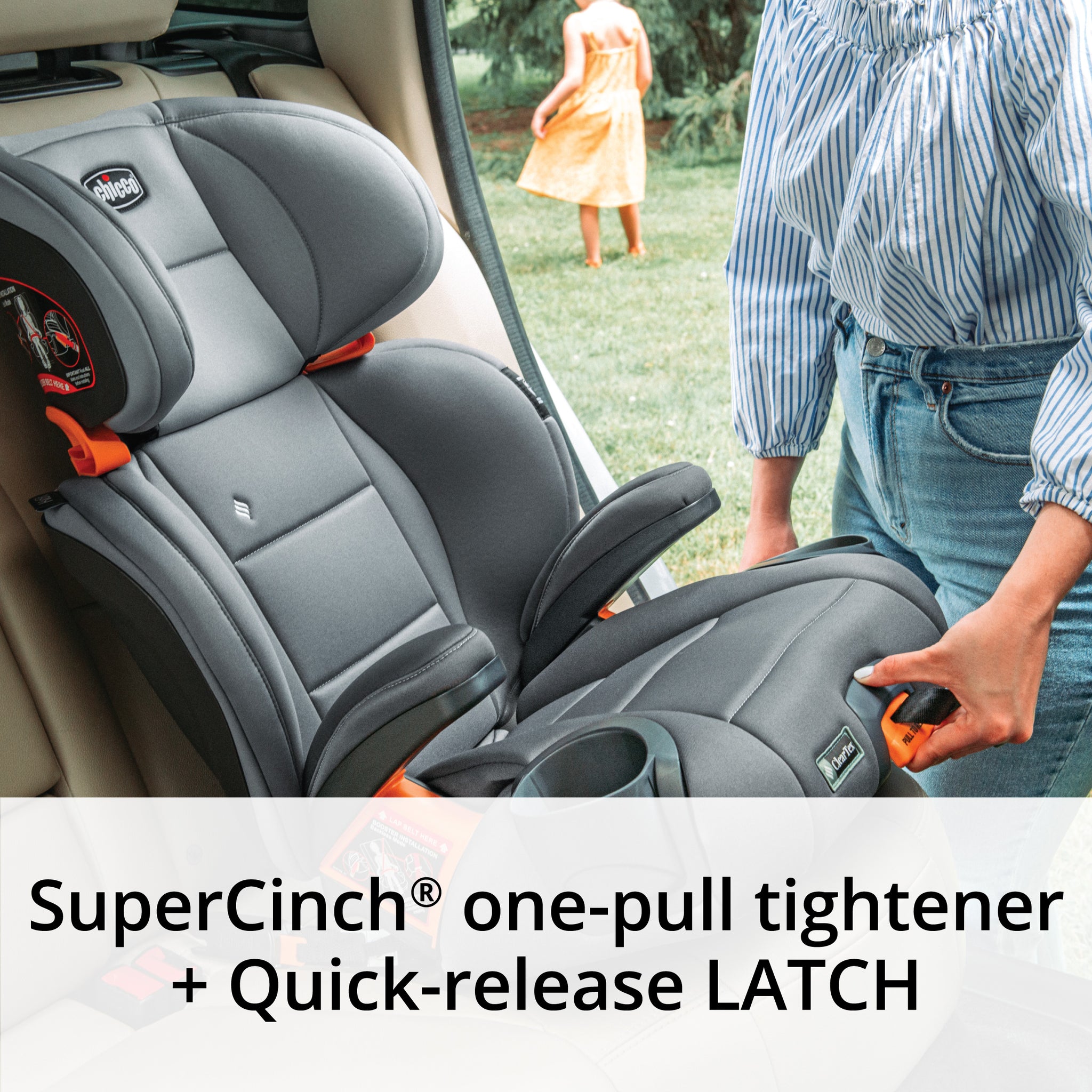 Chicco KidFit ClearTex Plus 2 in 1 Belt Positioning Booster Car Seat