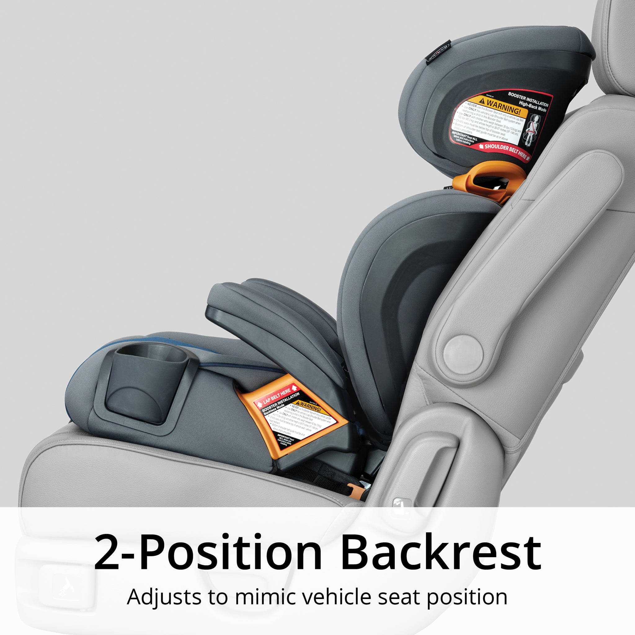 Chicco KidFit ClearTex Plus 2-in-1 Belt Positioning Booster Car Seat