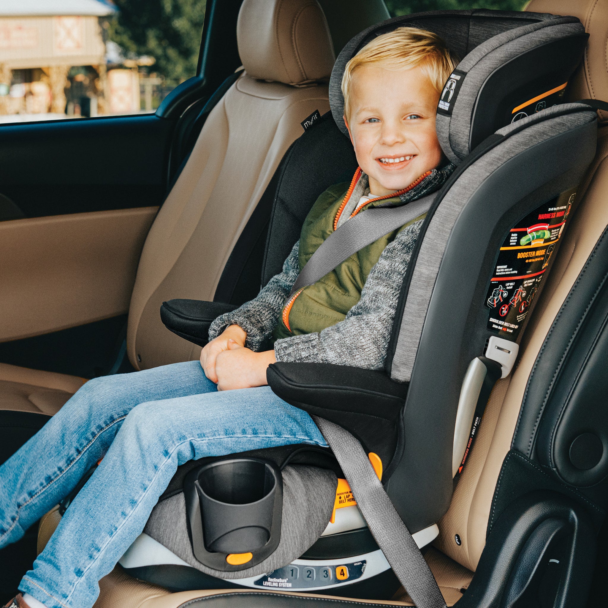 MyFit Harness + Booster Car Seat Cover, Headrest & Comfort Kit