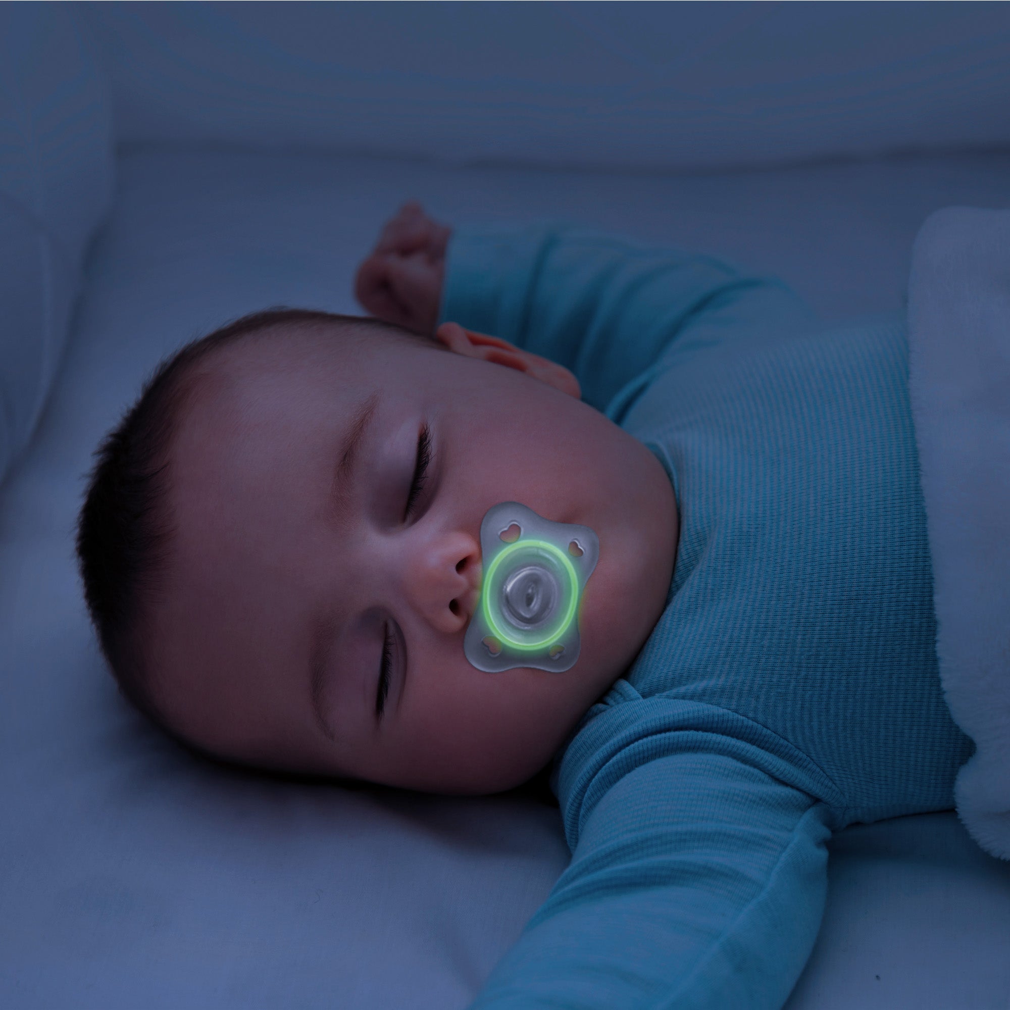 Chicco PhysioForma Glow in the Dark Mini Orthodontic Pacifier 2-6m 2pk