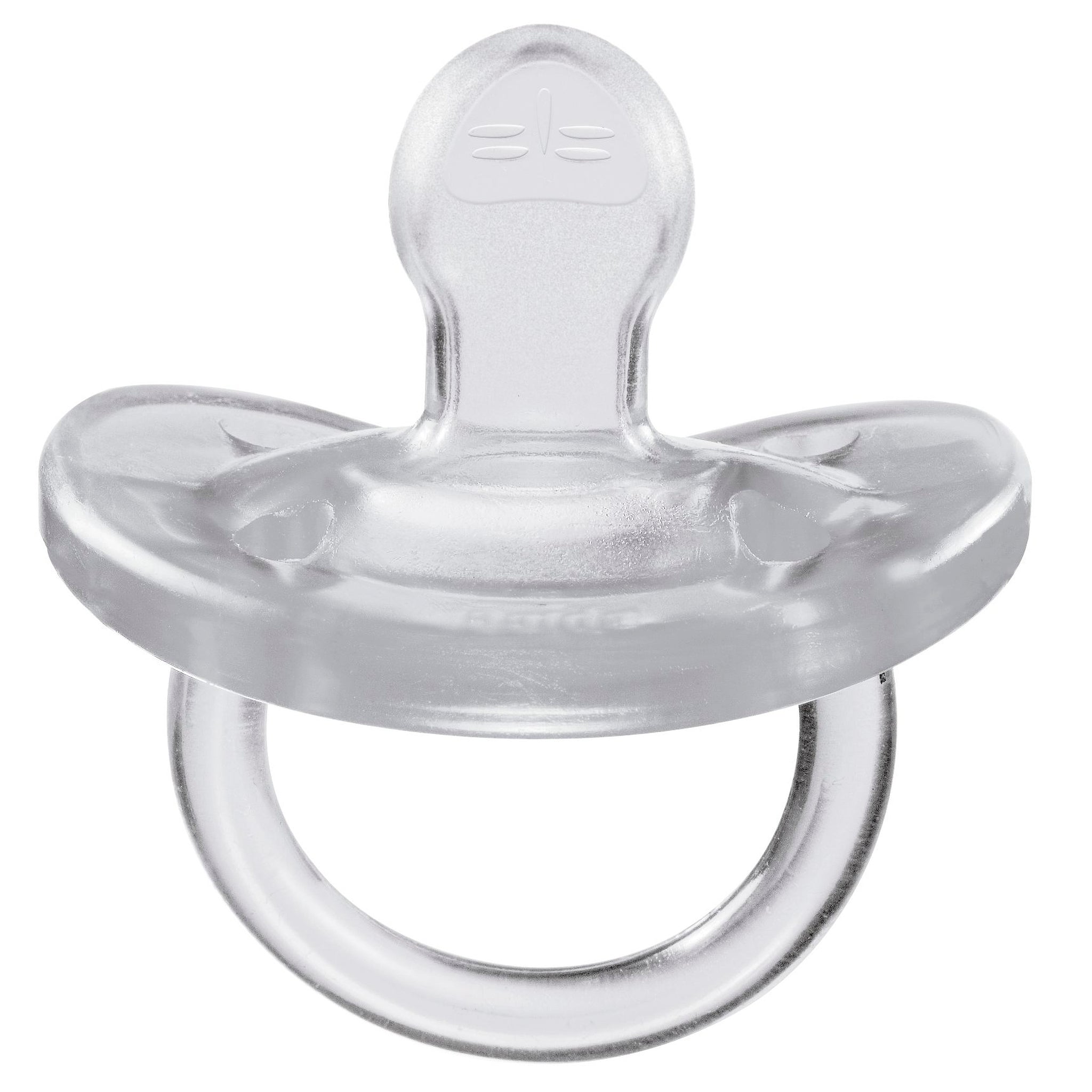 Chicco PhysioForma Silicone One-Piece Orthodontic Pacifier 0-6m Clear 2pk