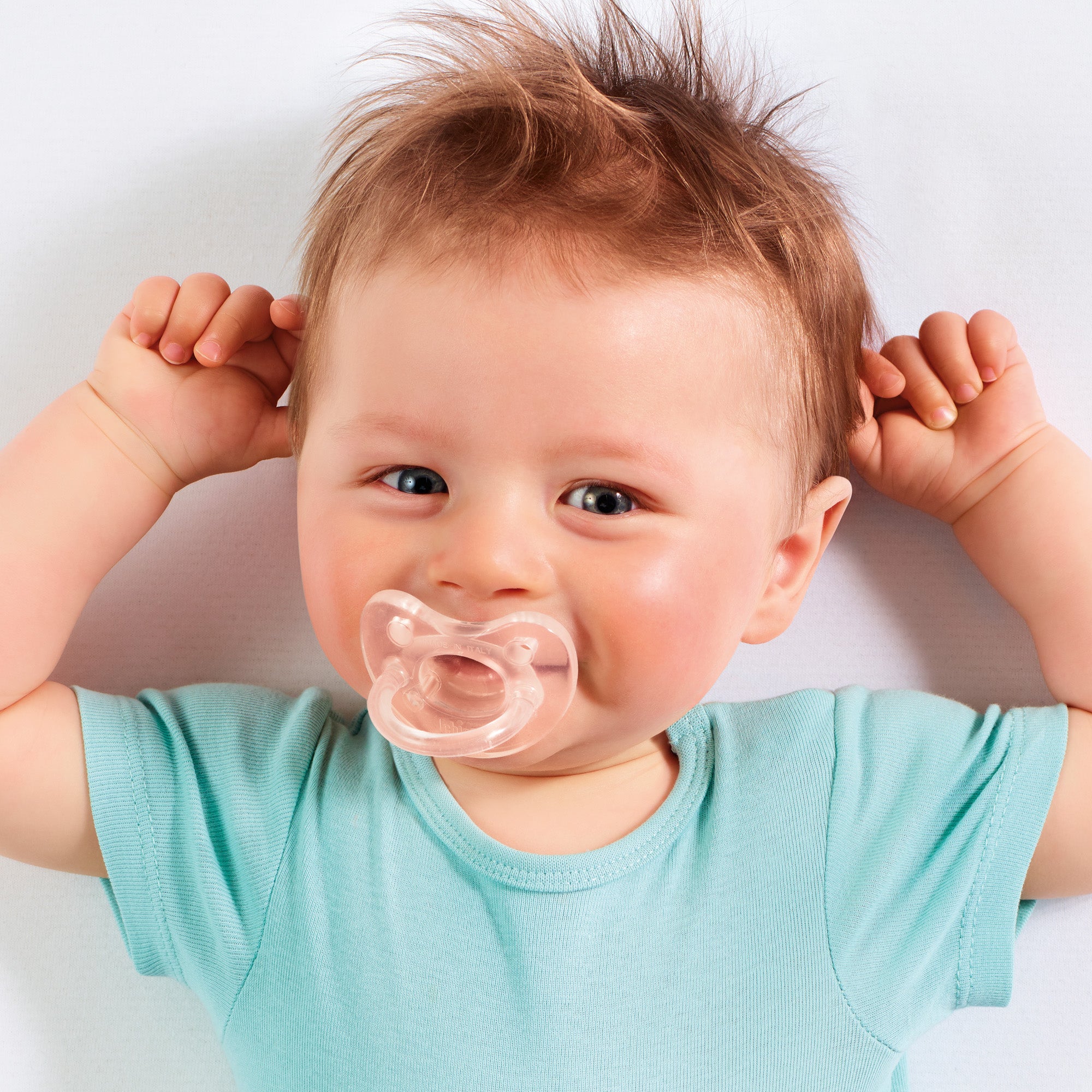 Chicco PhysioForma Silicone One-Piece Orthodontic Pacifier 0-6m Clear 2pk
