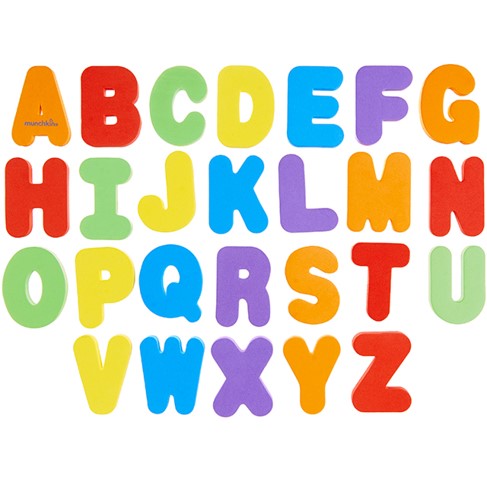 Munchkin Learnª Bath Letters and Numbers, Brights, 36 Count