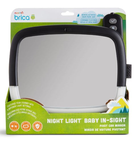 Brica® Night Light™ Baby In-Sight® Pivot Car Mirror