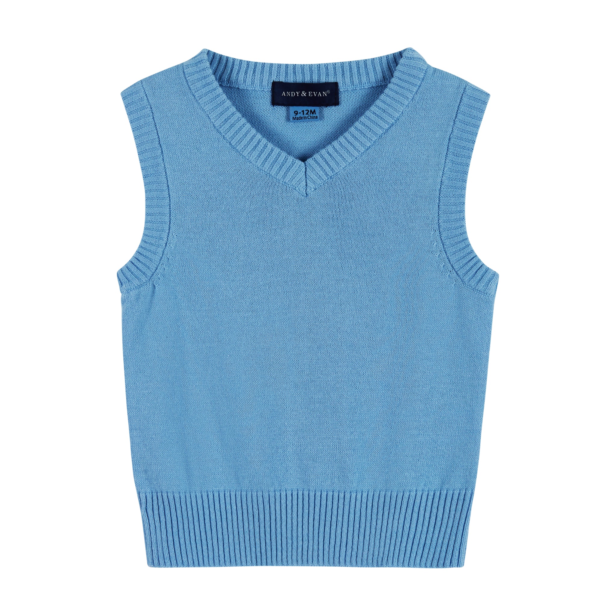 Andy & Evan Baby Boys Sky Blue Sweater Vest Set