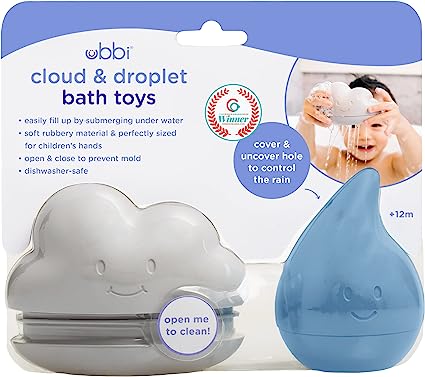 Ubbi Cloud and Droplet Bath Toys