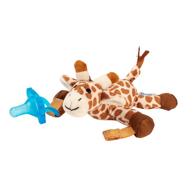 Dr. Brown's Giraffe Lovey with Blue HappyPaci Silicone One-Piece Pacifier