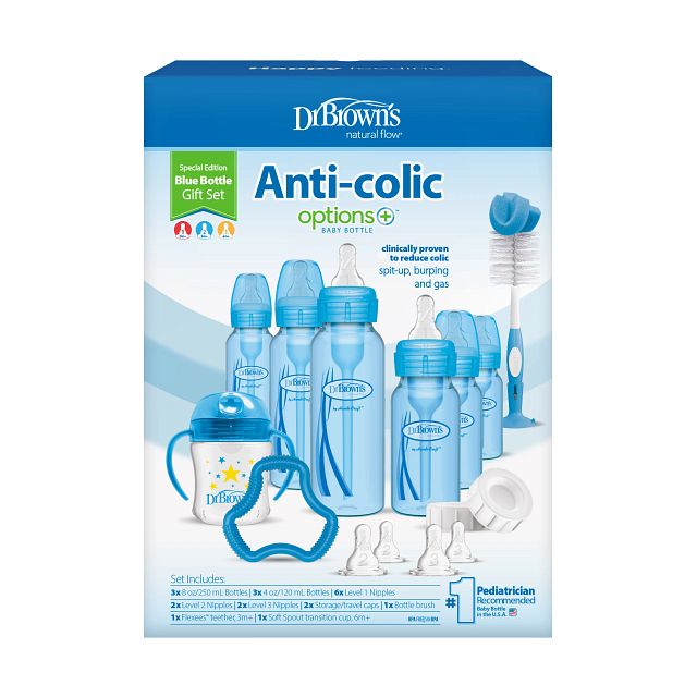 Dr. Brown's Options+ Narrow Anti-Colic Baby Bottle Gift Set